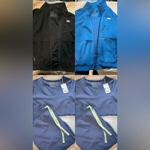 Figs Black and Blue Scrub Set reserved